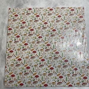 Stampin Up PAINTED SEASONS 12" x 12" DSP NEW Retired Mushrooms